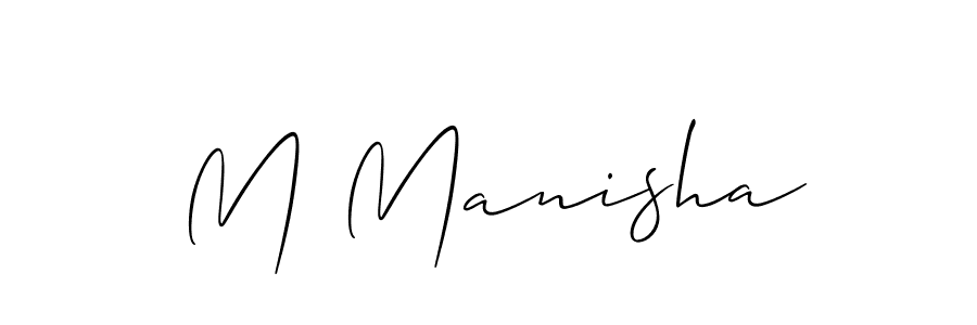 Best and Professional Signature Style for M Manisha. Allison_Script Best Signature Style Collection. M Manisha signature style 2 images and pictures png