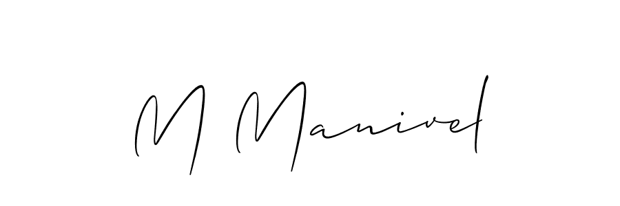 You can use this online signature creator to create a handwritten signature for the name M Manivel. This is the best online autograph maker. M Manivel signature style 2 images and pictures png