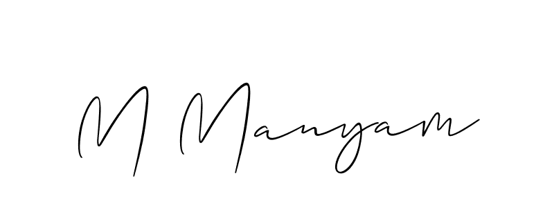 Make a beautiful signature design for name M Manyam. Use this online signature maker to create a handwritten signature for free. M Manyam signature style 2 images and pictures png