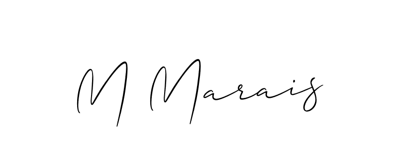 Similarly Allison_Script is the best handwritten signature design. Signature creator online .You can use it as an online autograph creator for name M Marais. M Marais signature style 2 images and pictures png