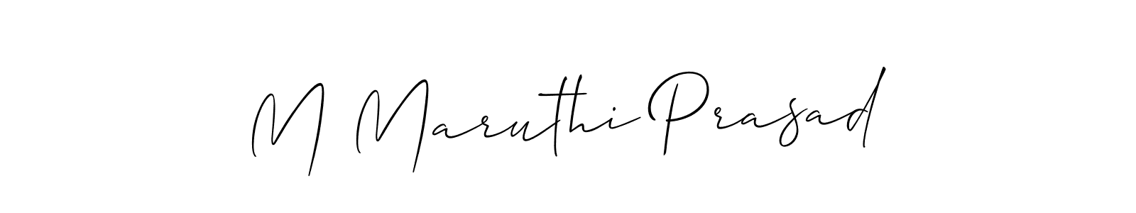 Create a beautiful signature design for name M Maruthi Prasad. With this signature (Allison_Script) fonts, you can make a handwritten signature for free. M Maruthi Prasad signature style 2 images and pictures png