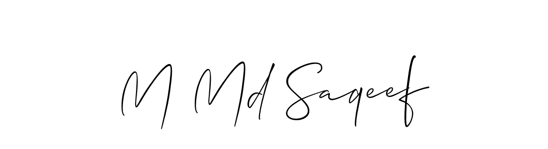 Make a short M Md Saqeef signature style. Manage your documents anywhere anytime using Allison_Script. Create and add eSignatures, submit forms, share and send files easily. M Md Saqeef signature style 2 images and pictures png