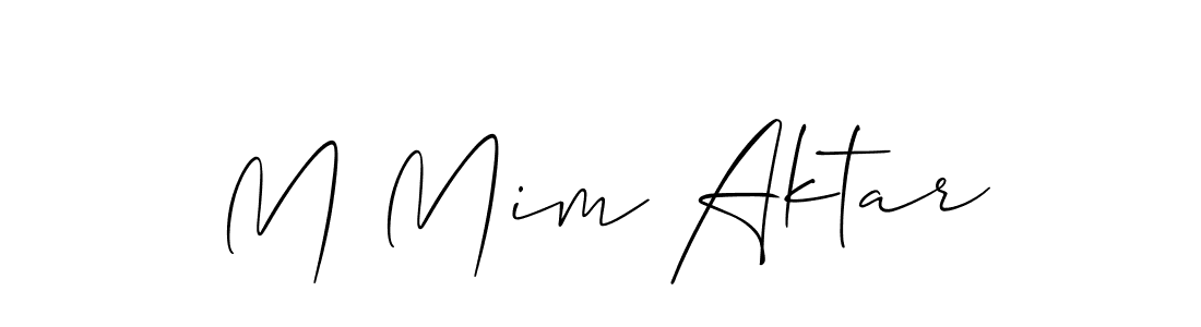 Best and Professional Signature Style for M Mim Aktar. Allison_Script Best Signature Style Collection. M Mim Aktar signature style 2 images and pictures png