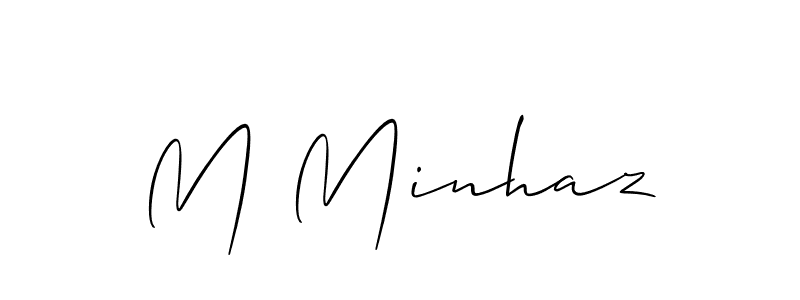 Similarly Allison_Script is the best handwritten signature design. Signature creator online .You can use it as an online autograph creator for name M Minhaz. M Minhaz signature style 2 images and pictures png