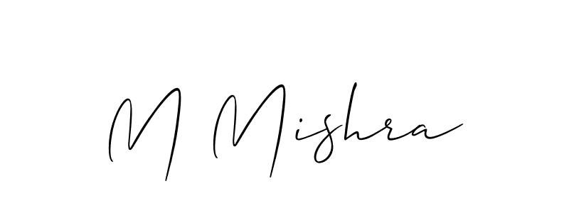 How to Draw M Mishra signature style? Allison_Script is a latest design signature styles for name M Mishra. M Mishra signature style 2 images and pictures png