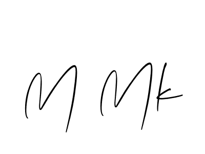 Design your own signature with our free online signature maker. With this signature software, you can create a handwritten (Allison_Script) signature for name M Mk. M Mk signature style 2 images and pictures png