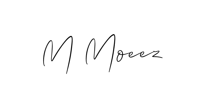 M Moeez stylish signature style. Best Handwritten Sign (Allison_Script) for my name. Handwritten Signature Collection Ideas for my name M Moeez. M Moeez signature style 2 images and pictures png