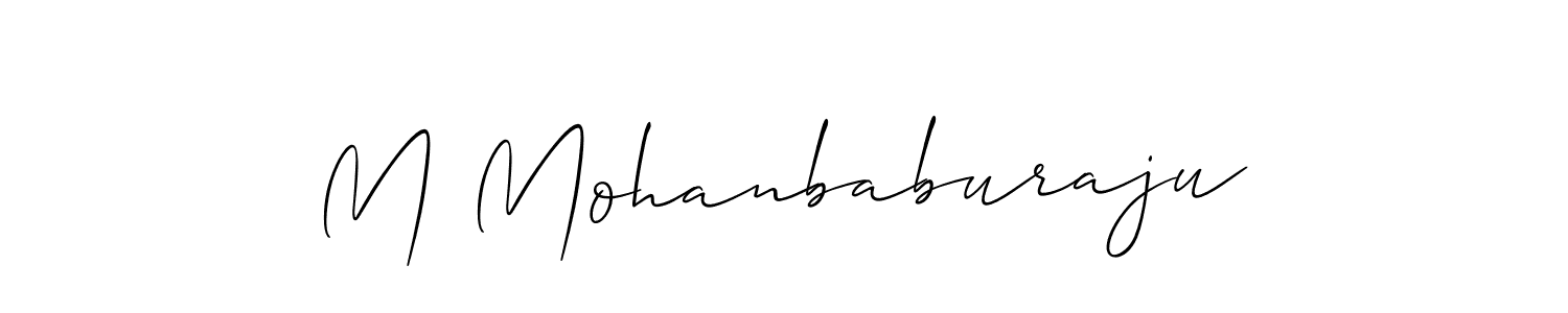 M Mohanbaburaju stylish signature style. Best Handwritten Sign (Allison_Script) for my name. Handwritten Signature Collection Ideas for my name M Mohanbaburaju. M Mohanbaburaju signature style 2 images and pictures png