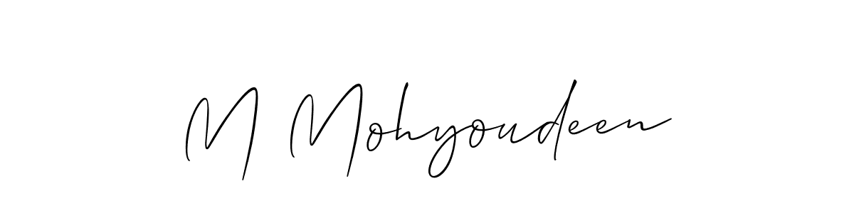 Make a beautiful signature design for name M Mohyoudeen. Use this online signature maker to create a handwritten signature for free. M Mohyoudeen signature style 2 images and pictures png