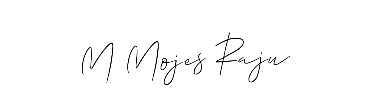 Also we have M Mojes Raju name is the best signature style. Create professional handwritten signature collection using Allison_Script autograph style. M Mojes Raju signature style 2 images and pictures png
