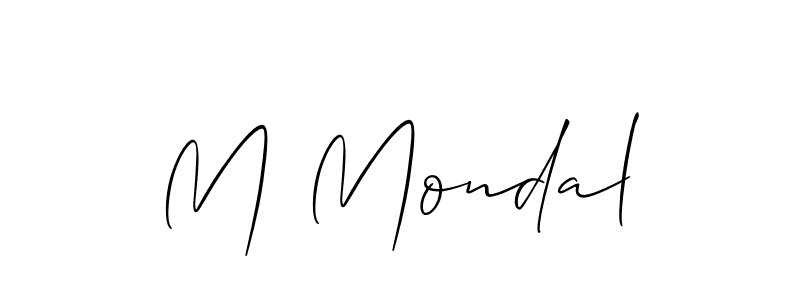 It looks lik you need a new signature style for name M Mondal. Design unique handwritten (Allison_Script) signature with our free signature maker in just a few clicks. M Mondal signature style 2 images and pictures png