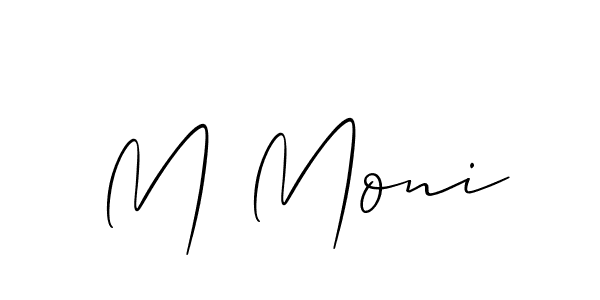 Make a beautiful signature design for name M Moni. Use this online signature maker to create a handwritten signature for free. M Moni signature style 2 images and pictures png