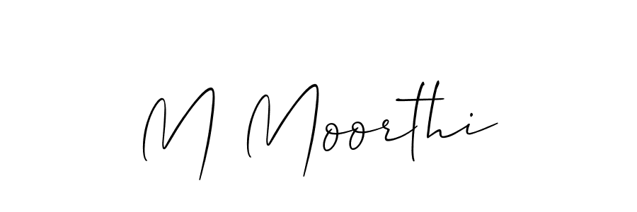 How to make M Moorthi signature? Allison_Script is a professional autograph style. Create handwritten signature for M Moorthi name. M Moorthi signature style 2 images and pictures png