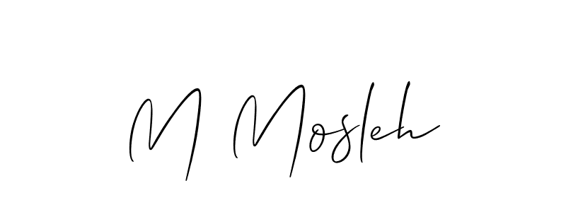 How to Draw M Mosleh signature style? Allison_Script is a latest design signature styles for name M Mosleh. M Mosleh signature style 2 images and pictures png