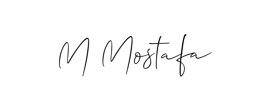 Design your own signature with our free online signature maker. With this signature software, you can create a handwritten (Allison_Script) signature for name M Mostafa. M Mostafa signature style 2 images and pictures png