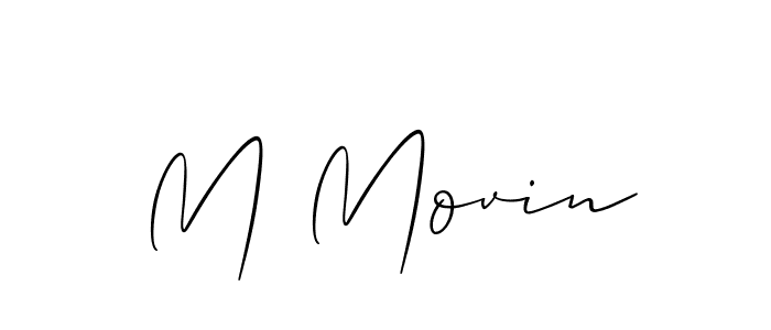 Similarly Allison_Script is the best handwritten signature design. Signature creator online .You can use it as an online autograph creator for name M Movin. M Movin signature style 2 images and pictures png