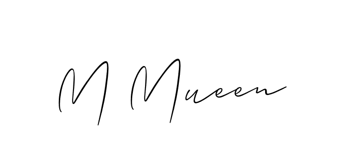 Similarly Allison_Script is the best handwritten signature design. Signature creator online .You can use it as an online autograph creator for name M Mueen. M Mueen signature style 2 images and pictures png