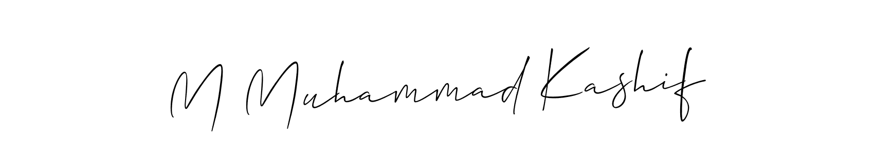Make a beautiful signature design for name M Muhammad Kashif. With this signature (Allison_Script) style, you can create a handwritten signature for free. M Muhammad Kashif signature style 2 images and pictures png