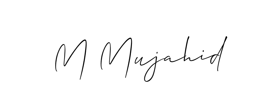 This is the best signature style for the M Mujahid name. Also you like these signature font (Allison_Script). Mix name signature. M Mujahid signature style 2 images and pictures png
