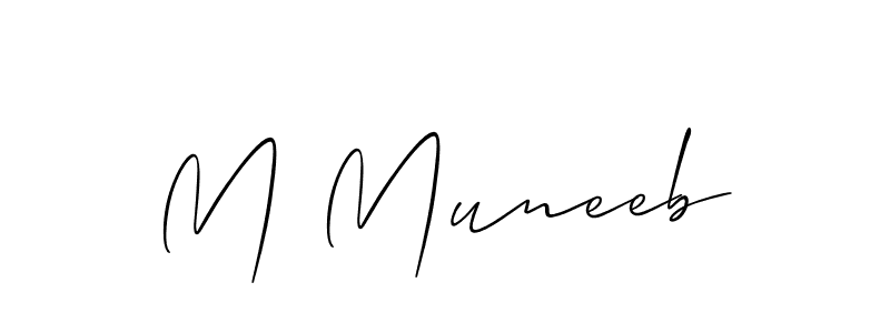 Here are the top 10 professional signature styles for the name M Muneeb. These are the best autograph styles you can use for your name. M Muneeb signature style 2 images and pictures png