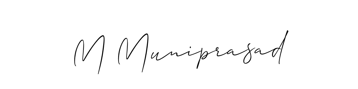 Make a beautiful signature design for name M Muniprasad. Use this online signature maker to create a handwritten signature for free. M Muniprasad signature style 2 images and pictures png