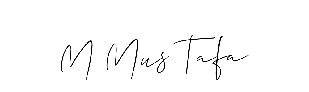 Use a signature maker to create a handwritten signature online. With this signature software, you can design (Allison_Script) your own signature for name M Mus Tafa. M Mus Tafa signature style 2 images and pictures png