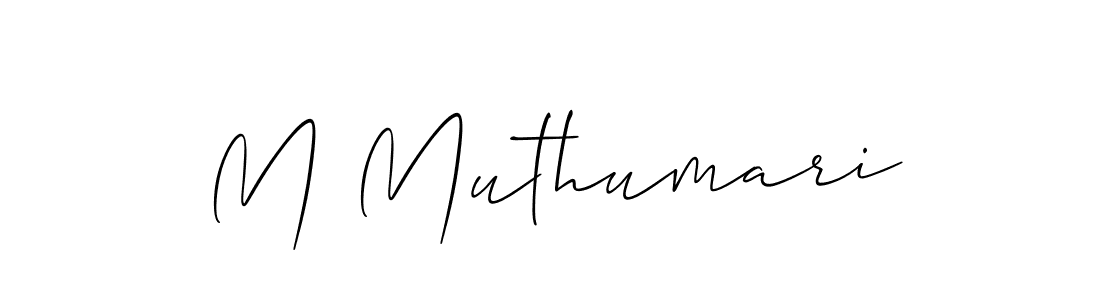 Make a short M Muthumari signature style. Manage your documents anywhere anytime using Allison_Script. Create and add eSignatures, submit forms, share and send files easily. M Muthumari signature style 2 images and pictures png