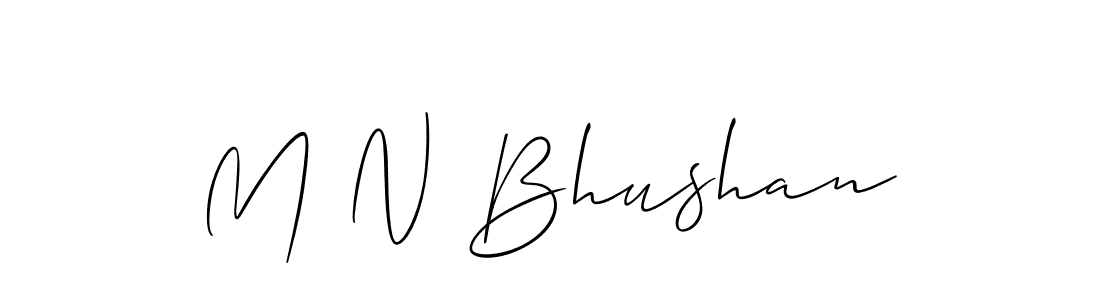 Make a beautiful signature design for name M N Bhushan. Use this online signature maker to create a handwritten signature for free. M N Bhushan signature style 2 images and pictures png