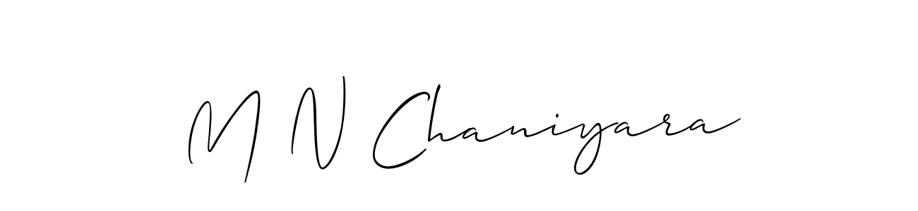 Once you've used our free online signature maker to create your best signature Allison_Script style, it's time to enjoy all of the benefits that M N Chaniyara name signing documents. M N Chaniyara signature style 2 images and pictures png