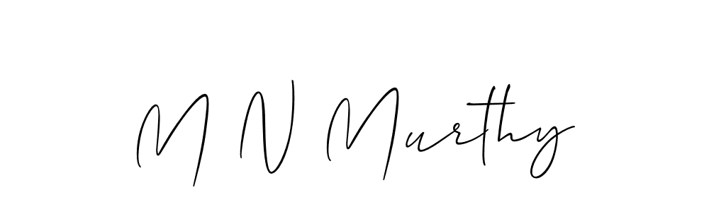 M N Murthy stylish signature style. Best Handwritten Sign (Allison_Script) for my name. Handwritten Signature Collection Ideas for my name M N Murthy. M N Murthy signature style 2 images and pictures png