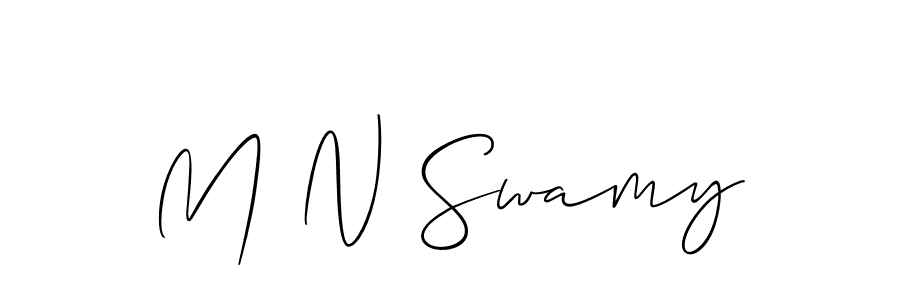 How to Draw M N Swamy signature style? Allison_Script is a latest design signature styles for name M N Swamy. M N Swamy signature style 2 images and pictures png