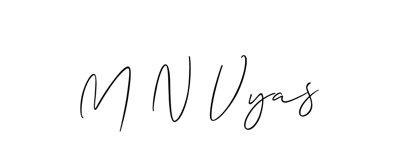 Here are the top 10 professional signature styles for the name M N Vyas. These are the best autograph styles you can use for your name. M N Vyas signature style 2 images and pictures png