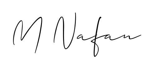The Allison_Script typeface gives name M Nafan a refined look. Suitable for certificates, diplomas, and official verification. M Nafan signature style 2 images and pictures png