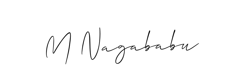 Make a short M Nagababu signature style. Manage your documents anywhere anytime using Allison_Script. Create and add eSignatures, submit forms, share and send files easily. M Nagababu signature style 2 images and pictures png