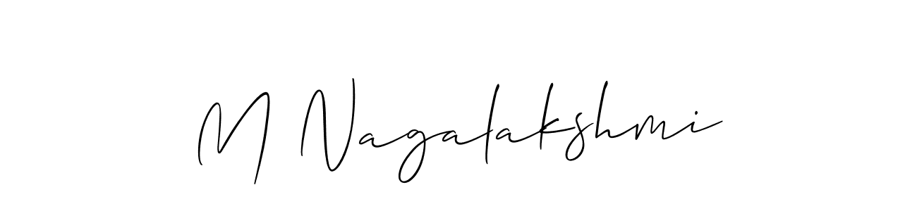 Once you've used our free online signature maker to create your best signature Allison_Script style, it's time to enjoy all of the benefits that M Nagalakshmi name signing documents. M Nagalakshmi signature style 2 images and pictures png
