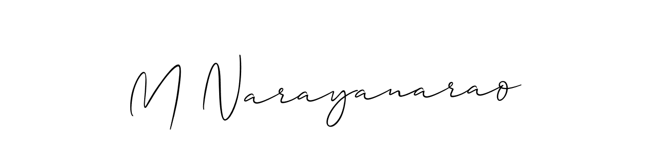 Make a short M Narayanarao signature style. Manage your documents anywhere anytime using Allison_Script. Create and add eSignatures, submit forms, share and send files easily. M Narayanarao signature style 2 images and pictures png