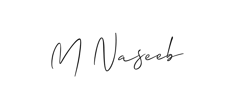 This is the best signature style for the M Naseeb name. Also you like these signature font (Allison_Script). Mix name signature. M Naseeb signature style 2 images and pictures png