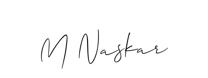 if you are searching for the best signature style for your name M Naskar. so please give up your signature search. here we have designed multiple signature styles  using Allison_Script. M Naskar signature style 2 images and pictures png