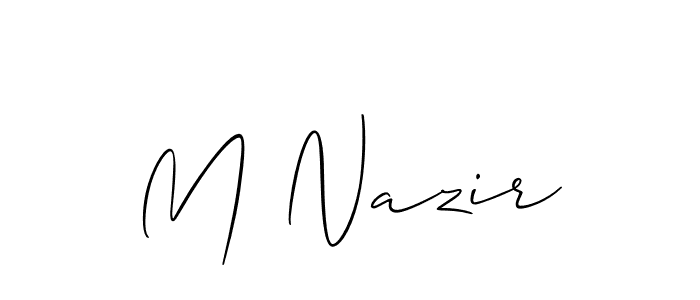 Here are the top 10 professional signature styles for the name M Nazir. These are the best autograph styles you can use for your name. M Nazir signature style 2 images and pictures png