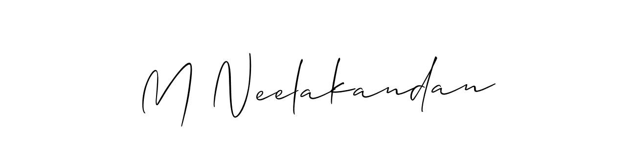 Make a short M Neelakandan signature style. Manage your documents anywhere anytime using Allison_Script. Create and add eSignatures, submit forms, share and send files easily. M Neelakandan signature style 2 images and pictures png