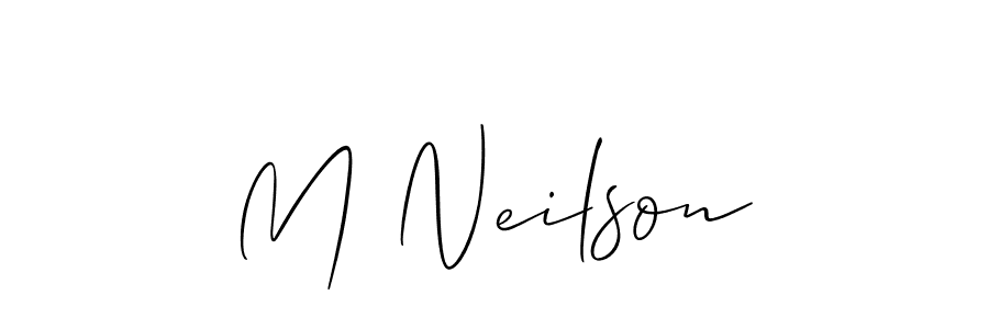 Similarly Allison_Script is the best handwritten signature design. Signature creator online .You can use it as an online autograph creator for name M Neilson. M Neilson signature style 2 images and pictures png