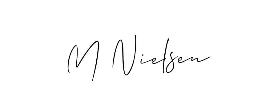 See photos of M Nielsen official signature by Spectra . Check more albums & portfolios. Read reviews & check more about Allison_Script font. M Nielsen signature style 2 images and pictures png