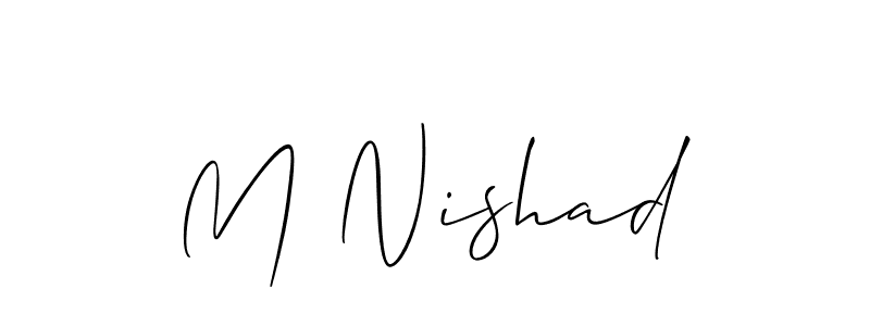 Once you've used our free online signature maker to create your best signature Allison_Script style, it's time to enjoy all of the benefits that M Nishad name signing documents. M Nishad signature style 2 images and pictures png