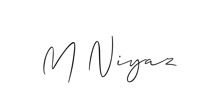 Make a short M Niyaz signature style. Manage your documents anywhere anytime using Allison_Script. Create and add eSignatures, submit forms, share and send files easily. M Niyaz signature style 2 images and pictures png