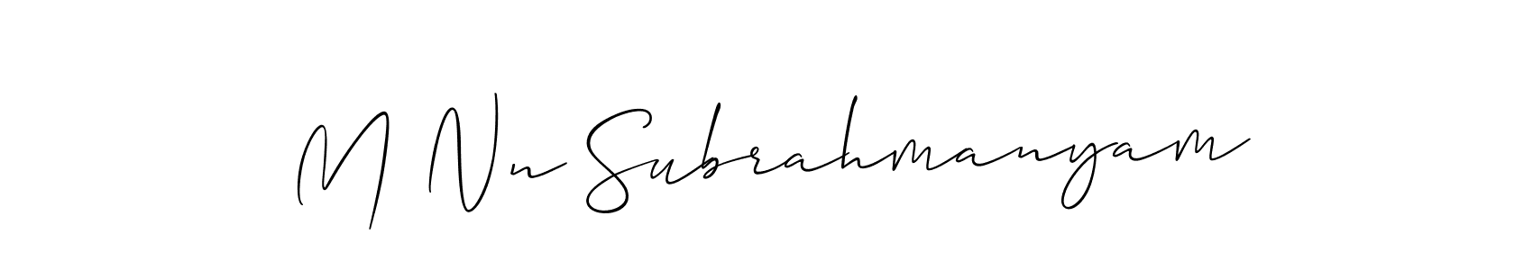 Best and Professional Signature Style for M Nn Subrahmanyam. Allison_Script Best Signature Style Collection. M Nn Subrahmanyam signature style 2 images and pictures png