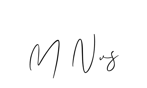 How to Draw M Nvs signature style? Allison_Script is a latest design signature styles for name M Nvs. M Nvs signature style 2 images and pictures png