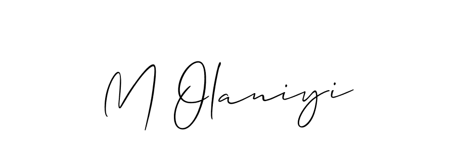 Once you've used our free online signature maker to create your best signature Allison_Script style, it's time to enjoy all of the benefits that M Olaniyi name signing documents. M Olaniyi signature style 2 images and pictures png