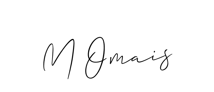 You should practise on your own different ways (Allison_Script) to write your name (M Omais) in signature. don't let someone else do it for you. M Omais signature style 2 images and pictures png