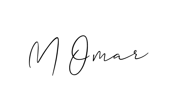 Design your own signature with our free online signature maker. With this signature software, you can create a handwritten (Allison_Script) signature for name M Omar. M Omar signature style 2 images and pictures png