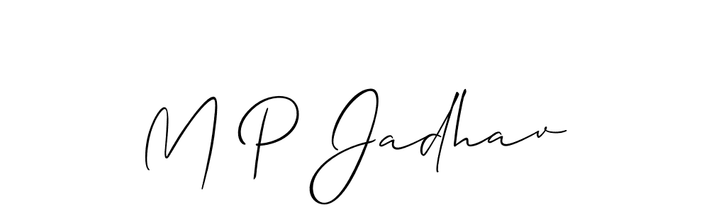 You can use this online signature creator to create a handwritten signature for the name M P Jadhav. This is the best online autograph maker. M P Jadhav signature style 2 images and pictures png